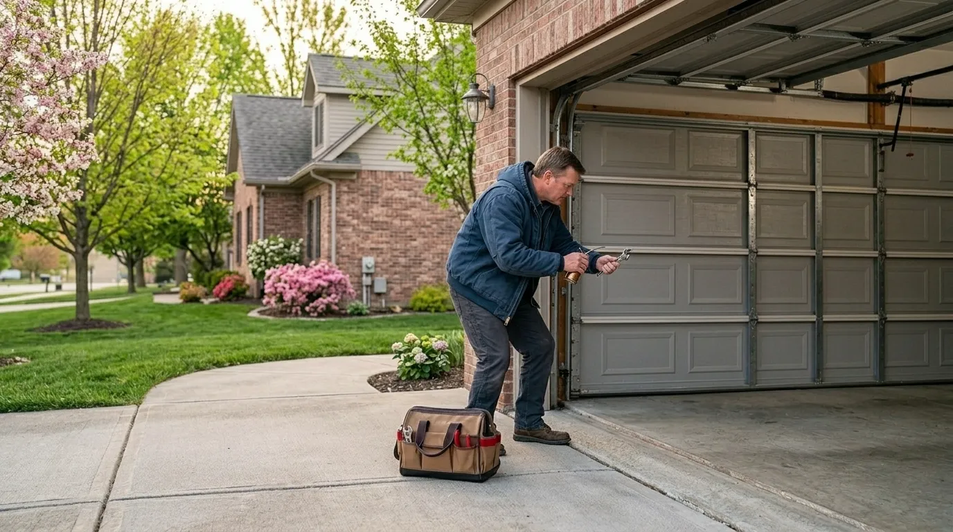 Garage door service call in Oklahoma City, OK